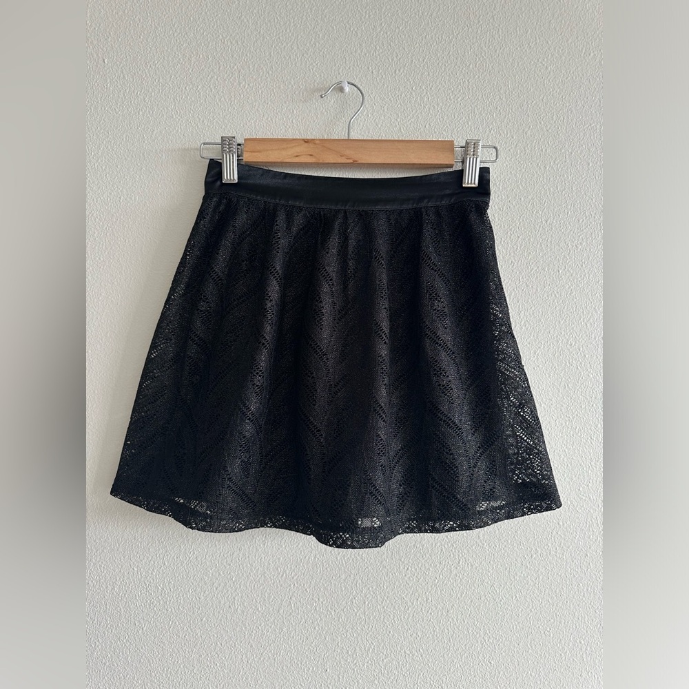 Nollie - Mini Skirt with Shimmer Layer in Black XS